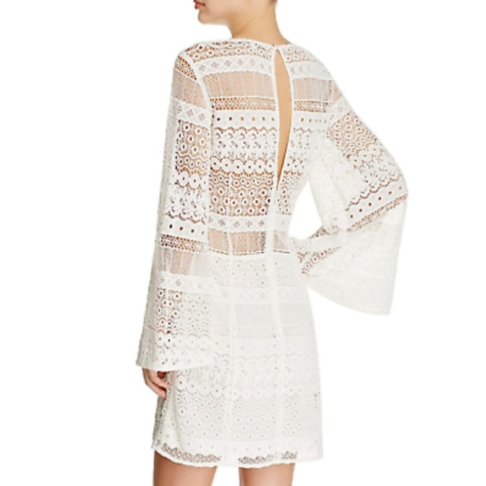 Rebecca Mincoff Lace White Dress Size 2 XS